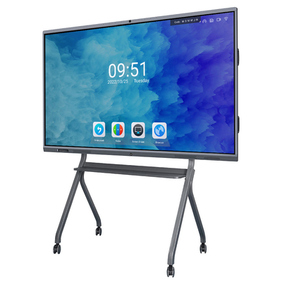 65 pantalla LCD de la pulgada 4K que enseña a la pantalla táctil interactiva elegante Whiteboard